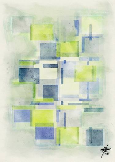 Print of Abstract Expressionism Geometric Digital by Osvaldo Russo