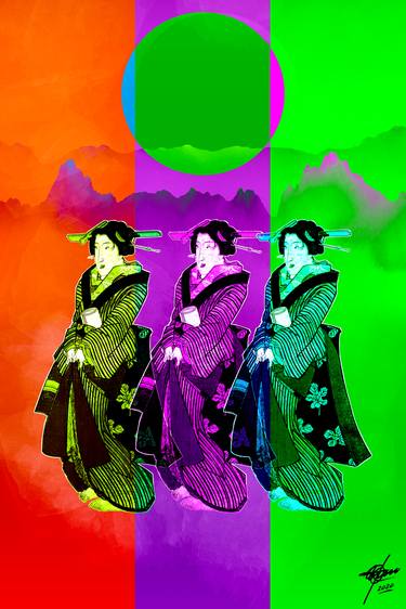 Three geishas - Limited Edition of 35 thumb