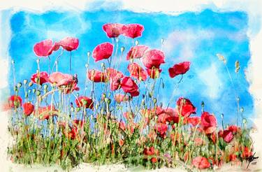 Print of Figurative Floral Digital by Osvaldo Russo