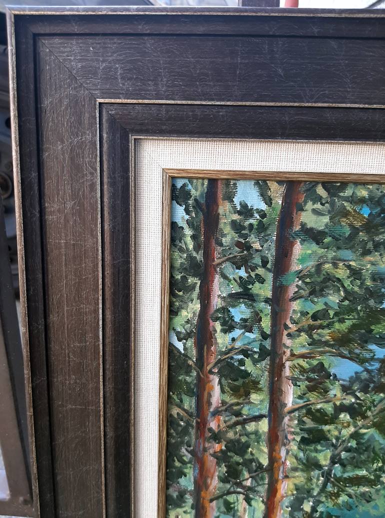 Original Art Deco Landscape Painting by Metodi Velichkov