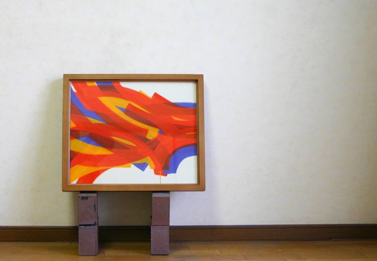 Original Abstract Painting by Akihito Izumi