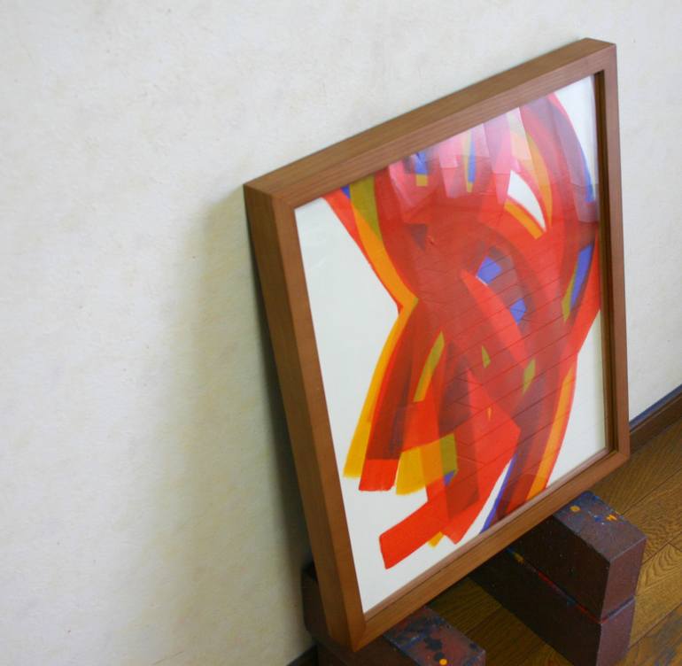 Original Abstract Painting by Akihito Izumi