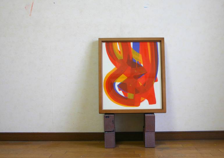 Original Abstract Painting by Akihito Izumi