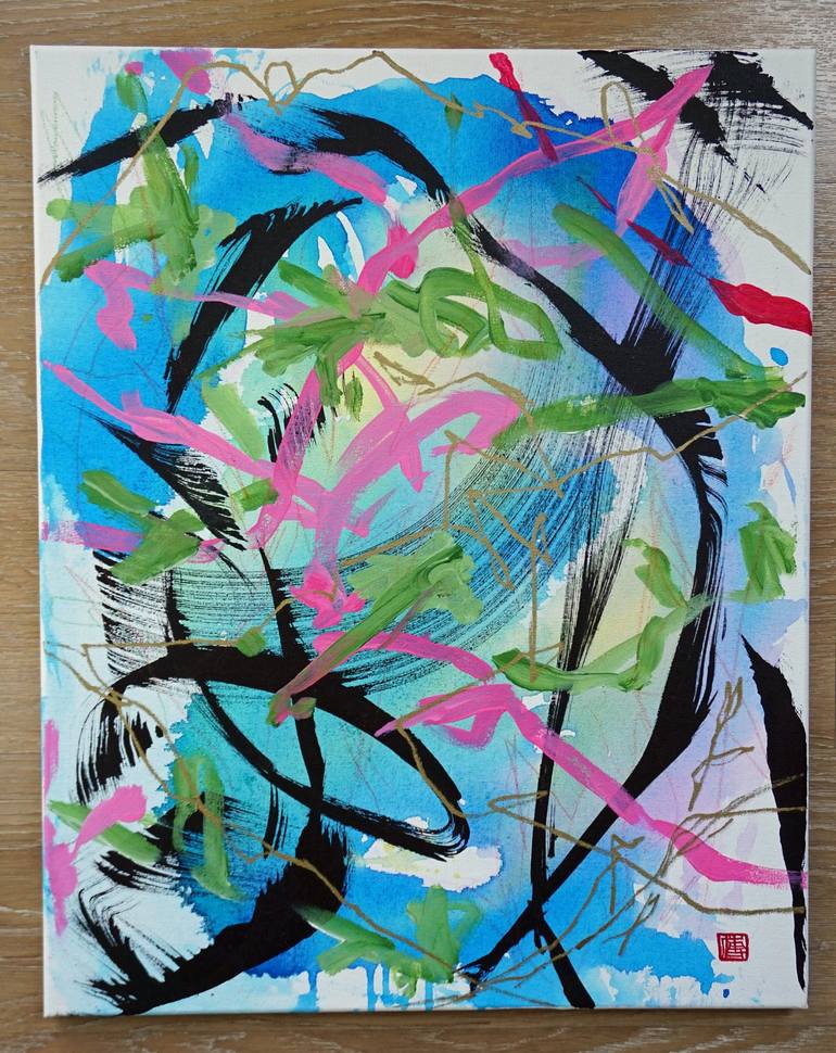 Original Abstract Painting by Odilia Fu