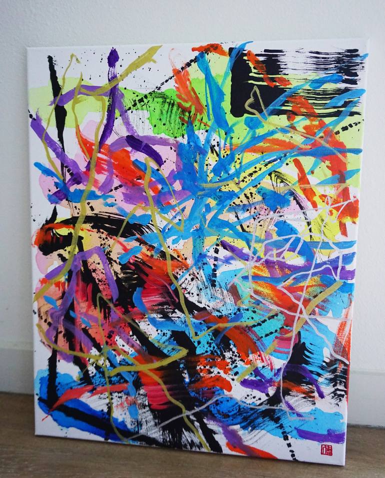 Original Abstract Painting by Odilia Fu