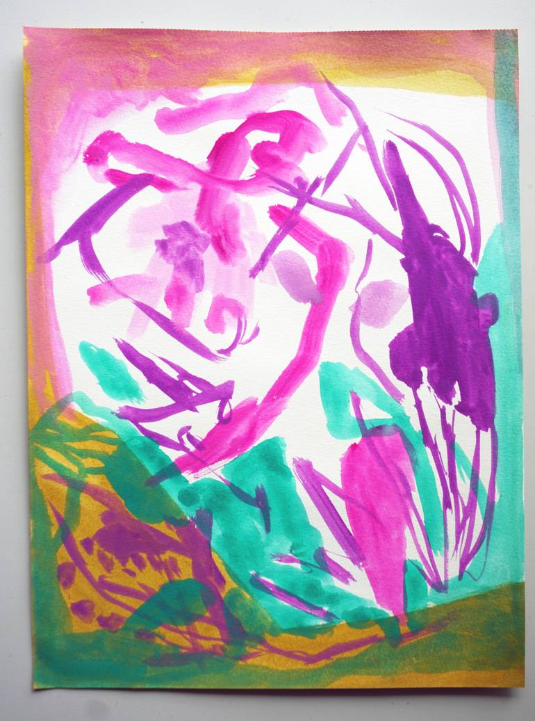 Original Contemporary Abstract Painting by Odilia Fu