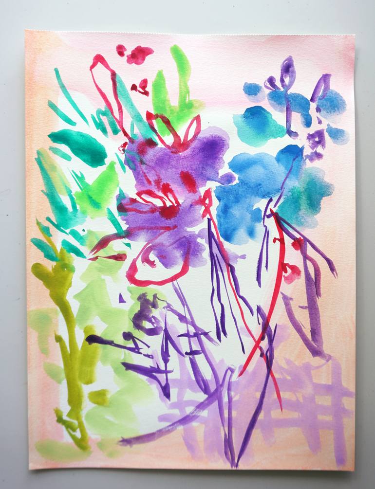 Original Contemporary Abstract Painting by Odilia Fu