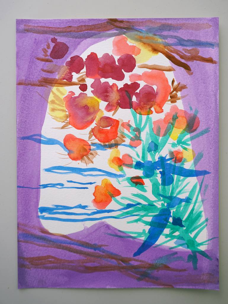 Original Contemporary Abstract Painting by Odilia Fu