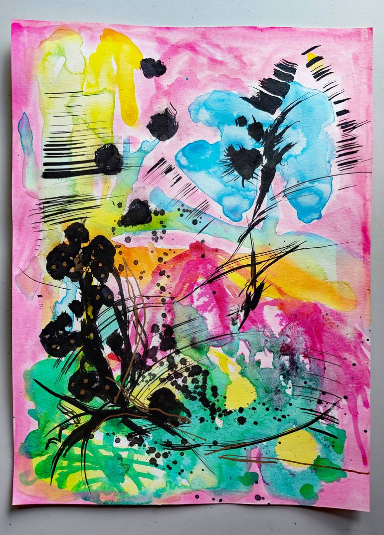 Original Contemporary Abstract Painting by Odilia Fu
