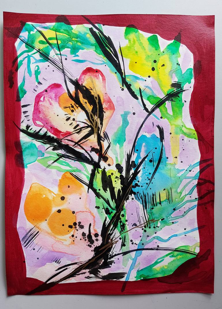 Original Contemporary Abstract Painting by Odilia Fu