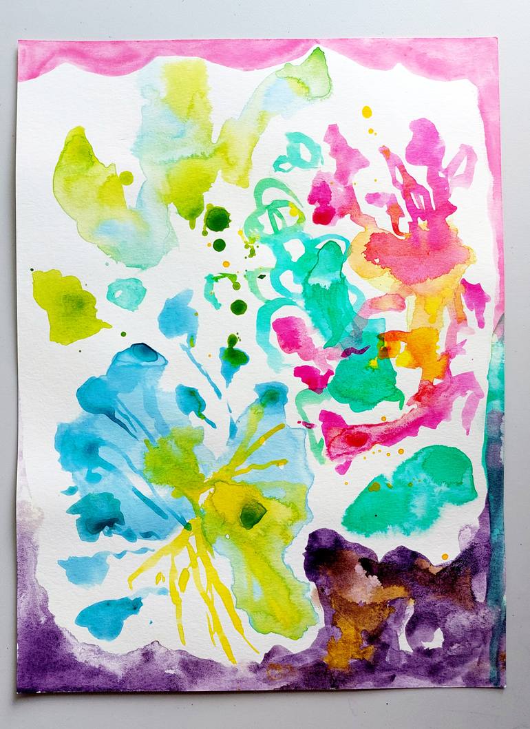 Original Contemporary Abstract Painting by Odilia Fu