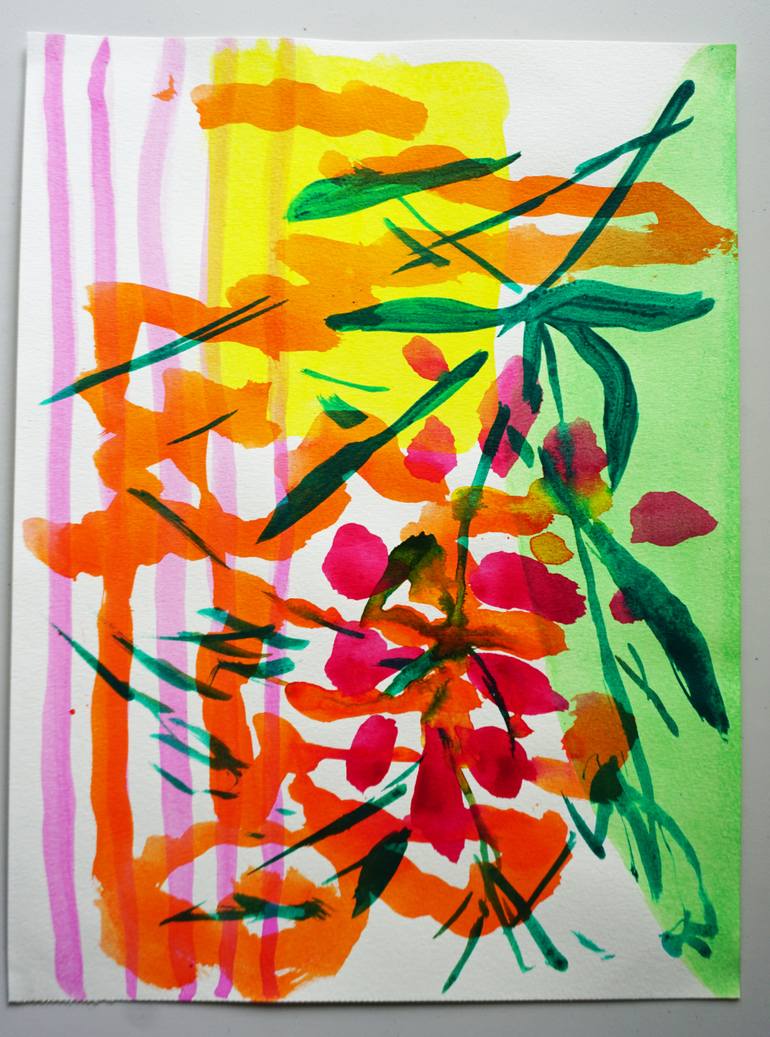 Original Contemporary Abstract Painting by Odilia Fu