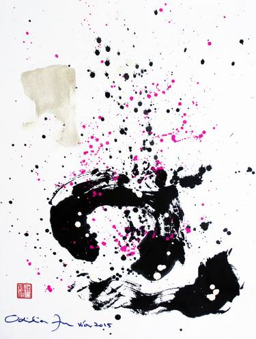 Print of Abstract Expressionism Abstract Drawings by Odilia Fu