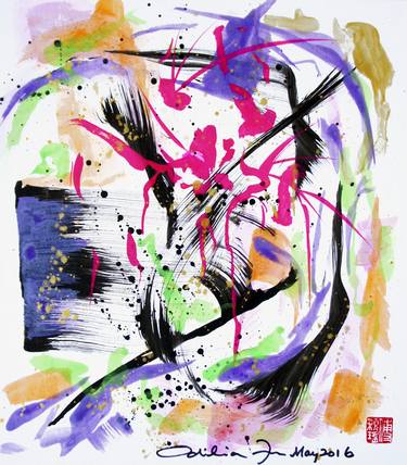 Print of Abstract Paintings by Odilia Fu