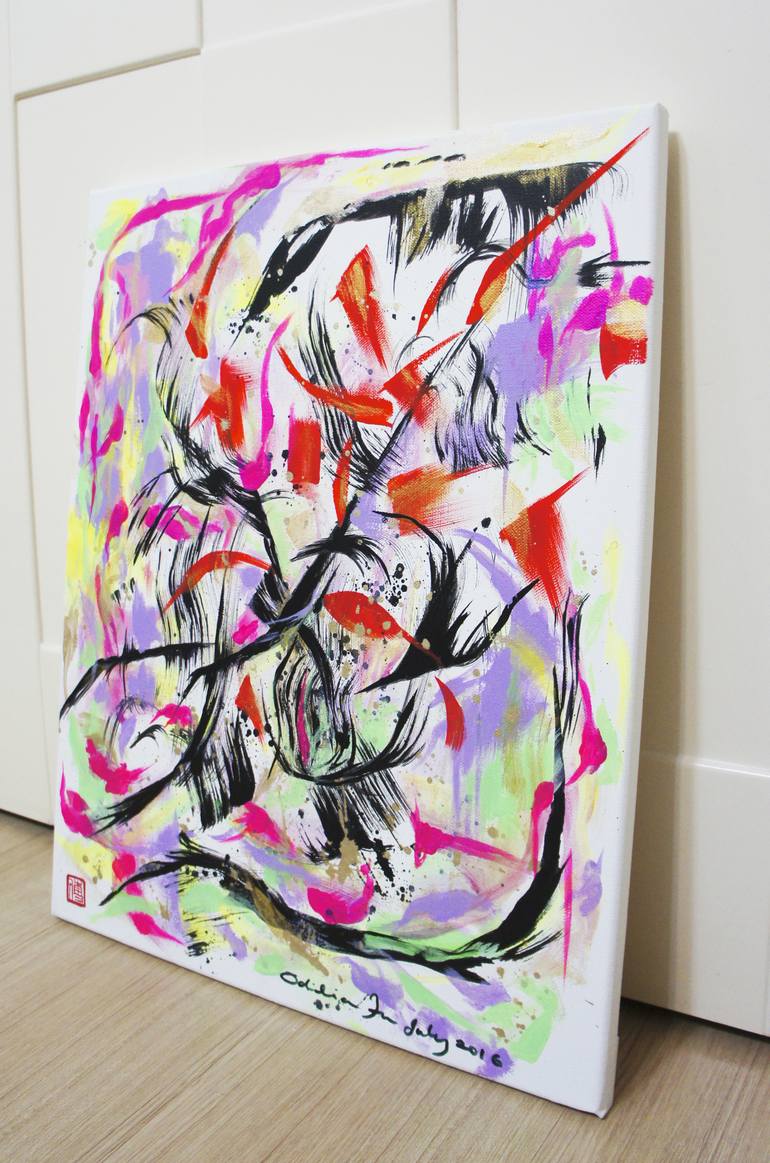 Original Abstract Painting by Odilia Fu