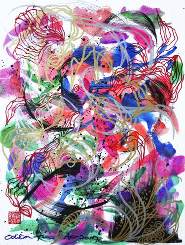 Original Abstract Drawings by Odilia Fu