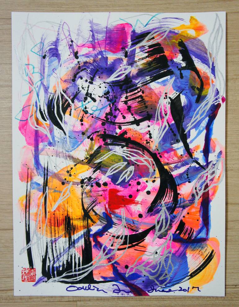 Original Abstract Drawing by Odilia Fu