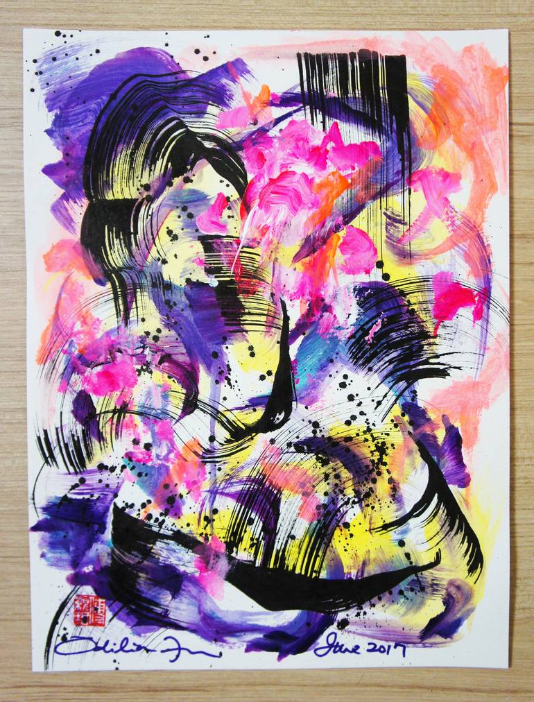 Original Abstract Drawing by Odilia Fu