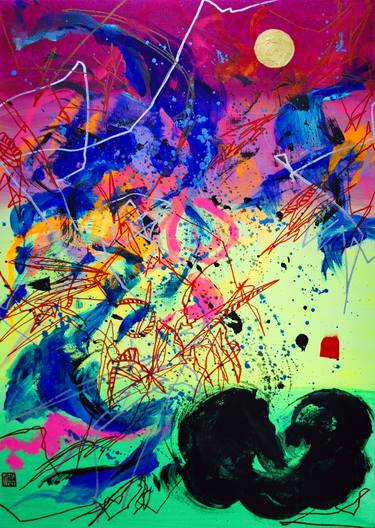 Print of Abstract Expressionism Abstract Paintings by Odilia Fu