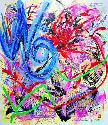 Print of Abstract Expressionism Abstract Paintings by Odilia Fu