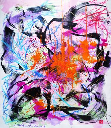 Original Abstract Expressionism Abstract Paintings by Odilia Fu