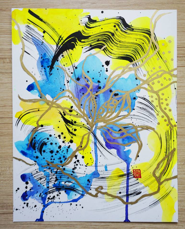 Original Abstract Painting by Odilia Fu