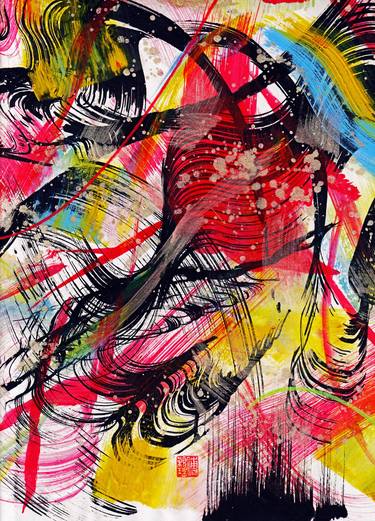 Original Abstract Paintings by Odilia Fu