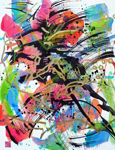 Original Abstract Paintings by Odilia Fu