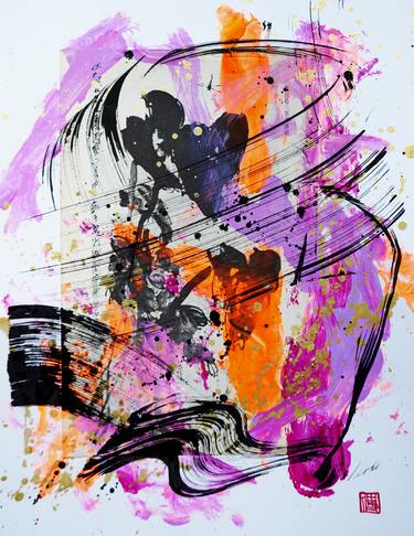 Print of Abstract Expressionism Abstract Collage by Odilia Fu