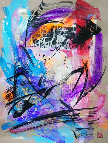 Original Abstract Collage by Odilia Fu