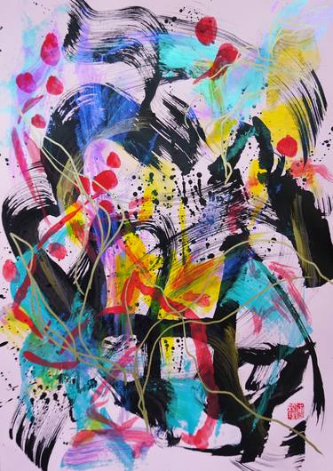 Original Abstract Paintings by Odilia Fu