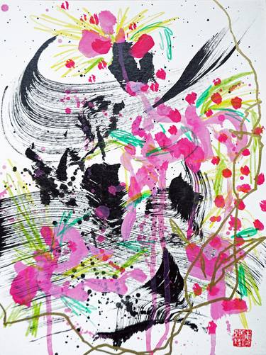 Print of Abstract Expressionism Abstract Paintings by Odilia Fu