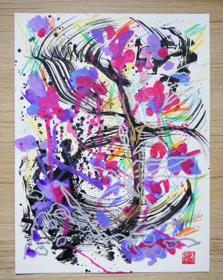 Original Abstract Painting by Odilia Fu