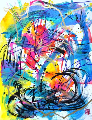 Original Abstract Paintings by Odilia Fu