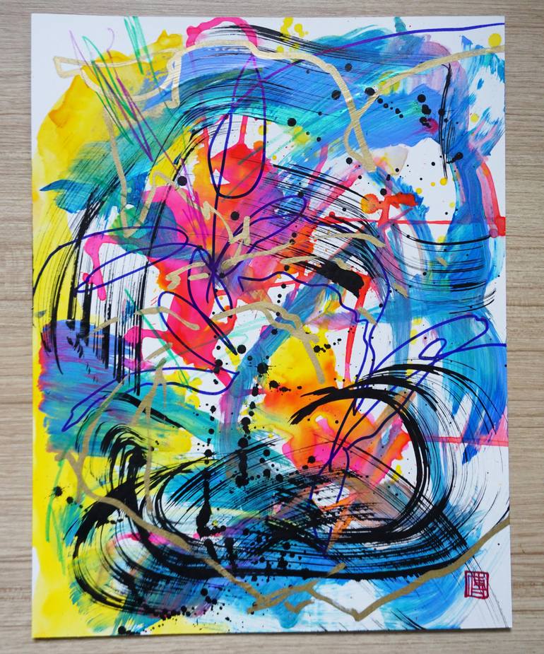 Original Abstract Painting by Odilia Fu