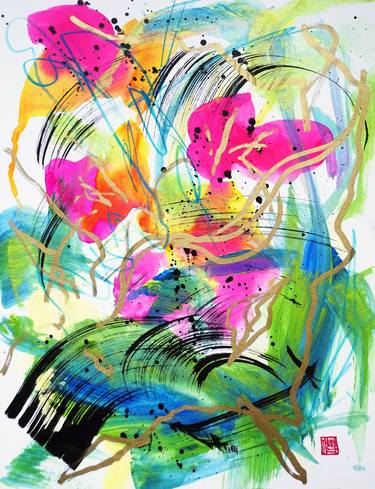 Original Abstract Paintings by Odilia Fu
