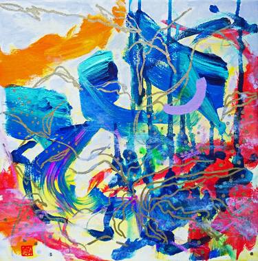 Original Abstract Paintings by Odilia Fu