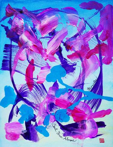 Original Abstract Expressionism Abstract Paintings by Odilia Fu