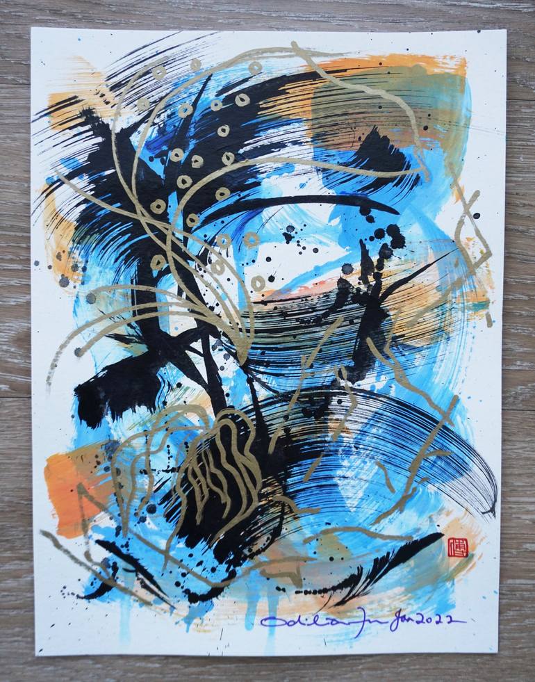 Original Abstract Painting by Odilia Fu