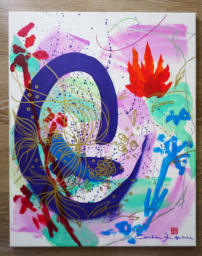 Original Abstract Painting by Odilia Fu