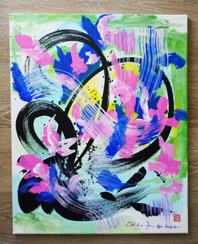 Original Abstract Painting by Odilia Fu