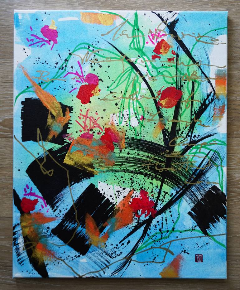 Original Abstract Painting by Odilia Fu