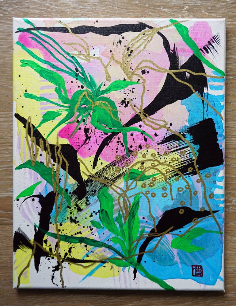 Original Abstract Painting by Odilia Fu