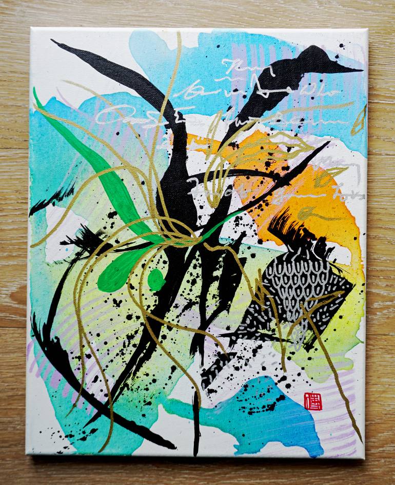 Original Contemporary Abstract Painting by Odilia Fu