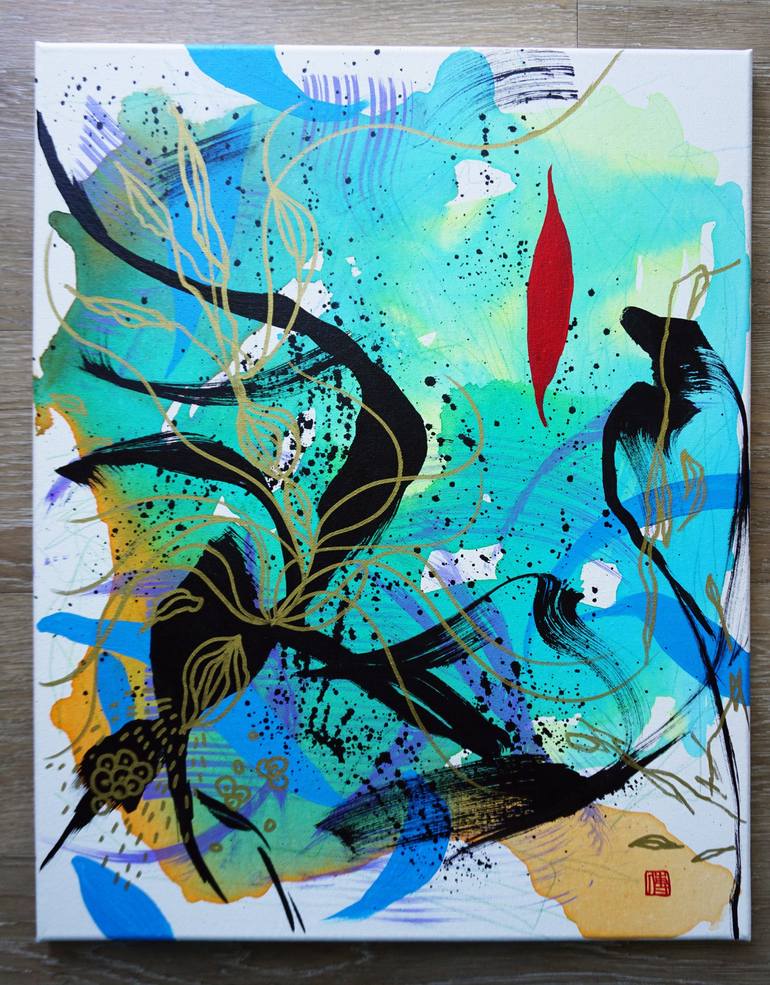 Original Abstract Painting by Odilia Fu