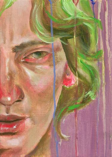 Original Expressionism Portrait Paintings by Molly Kim
