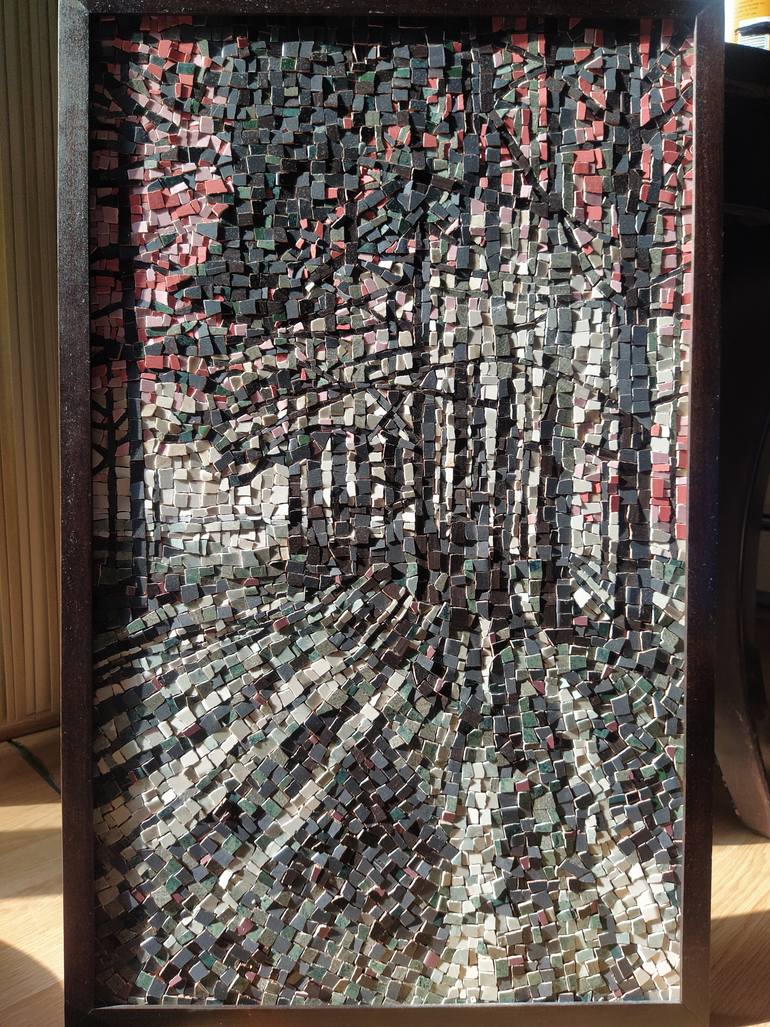 Original Abstract Landscape Collage by Kamen Hristov