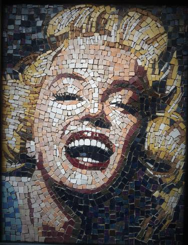 Maryline Monroe mosaic art portrait thumb