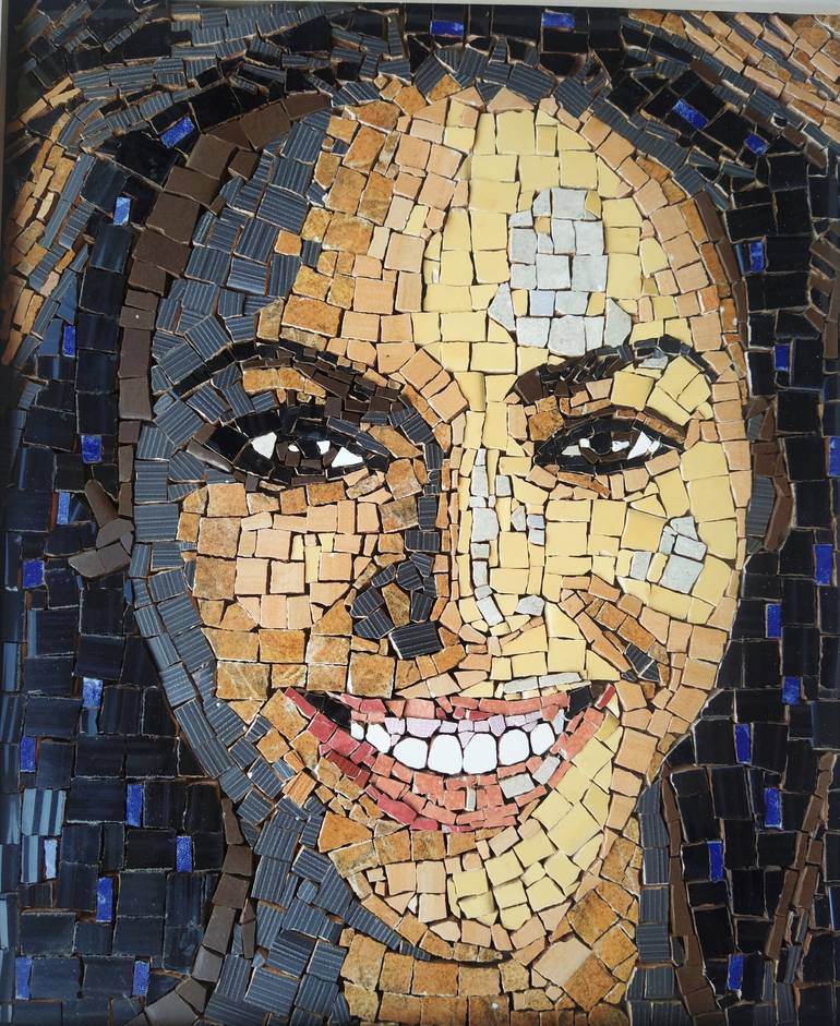 zelfmoord hoofdstad het einde Beyonce mosaic art portrait Collage by Kamen Hristov | Saatchi Art