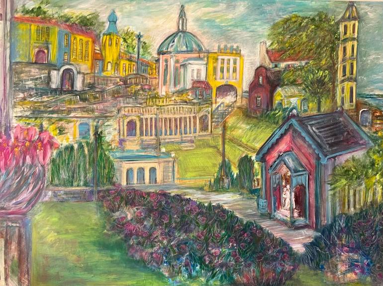 Original Contemporary Architecture Painting by Sarah Delamere Hurding